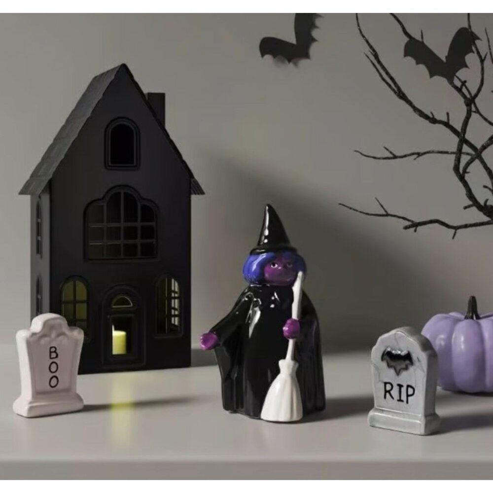 Target Small Ceramic Witch Figural Broomstick Hyde and EEK! Boutique™ As Is - Picture 3 of 8